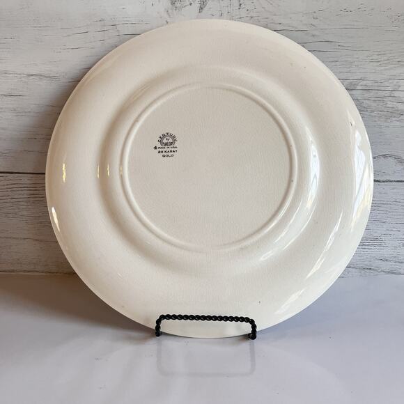 Vintage Century By Salem 23 Karat Gold Plate Blue With Godey’s Ladies - Picture 3 of 13